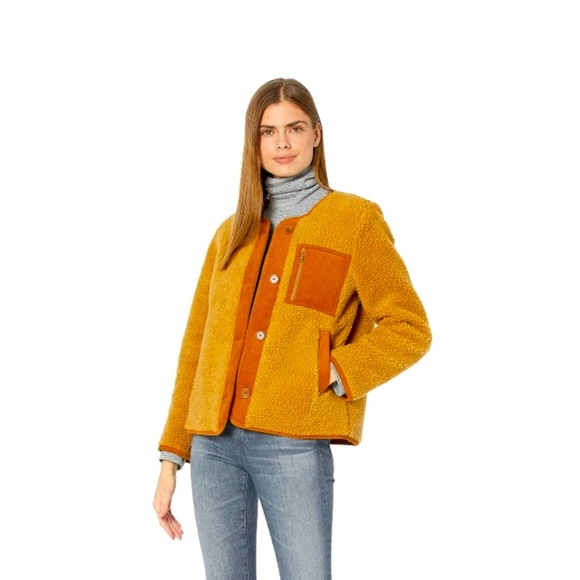 Madewell Fiji liner Sherpa trucker jacket size XL - Picture 2 of 9